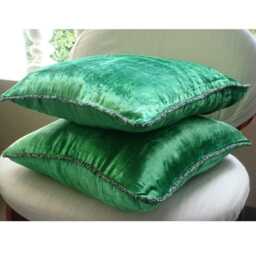 "Designer Emerald Green Sofa Throw Pillow Large 24""x24""/26""x26" - thumbnail 3