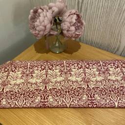 Handmade Lampshade in A Beautiful William Morris Red Brother Rabbit Fabric, Various Sizes Available, Ceiling Or Table/Floor Lamp Options - thumbnail 3