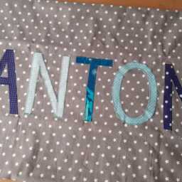 40 X 80 cm Children's Room Cushion With Name - Personalized Stars, Gift For Children - thumbnail 3