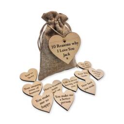 Personalised Bag Of Reasons Why I Love You - Romantic Gift For Someone Special Wedding Anniversary Valentine's Day Birthday - thumbnail 3