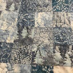 Custom Snowflake Throw Quilt, Bedding, Blanket, Large, Throw Panel Quilt, Gift Quilt, Quilts For Families, Holiday Quilt - thumbnail 3
