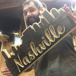 Handmade Nashville Skyline Wooden Wall Art - Tennessee Home Decor - thumbnail 2