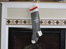 Hand Knit Personalized Christmas Stocking - thumbnail 1