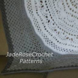 Crochet Afghan Pattern Mandala Medallion, Lap Blanket, Pattern, PDF904 - thumbnail 3