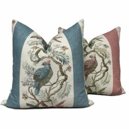 Thibaut Williamson Heritage Collection Cushion Cover Pillow Double Sided Blush - thumbnail 2