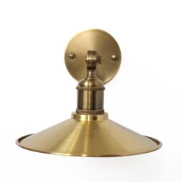 Handmade Brass Pendant Light & Sconce Industrial Porch Sconce Exterior Cone Rustic Vintage Spun Pendant Lighting - thumbnail 3