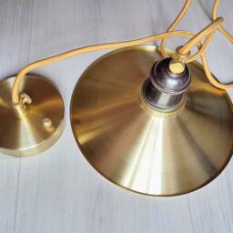 Handmade Brass Pendant Light & Sconce Industrial Porch Sconce Exterior Cone Rustic Vintage Spun Pendant Lighting - thumbnail 2