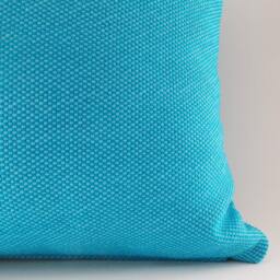 Turquoise Blue Cotton Throw Pillow Cover 20 Inch Decorative - thumbnail 4
