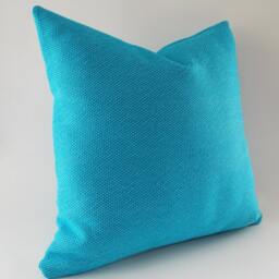 Turquoise Blue Cotton Throw Pillow Cover 20 Inch Decorative - thumbnail 2