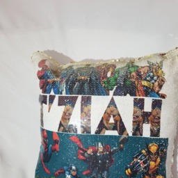 Custom Made Mermaid Pillow Mermaid Pillow/Reversible Sequin Cushion - thumbnail 2