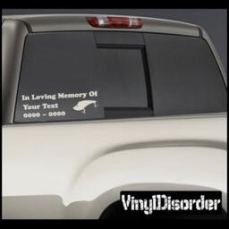 Fishing 01 in Loving Memory Custom Car Or Wall Vinyl Decal Stickers - Ilmfishing01Et - thumbnail 1