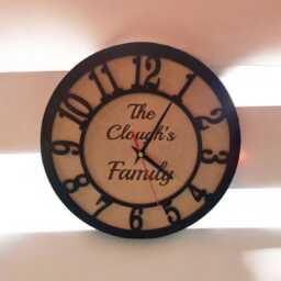Personalised Clock Any Text in Center - thumbnail 3