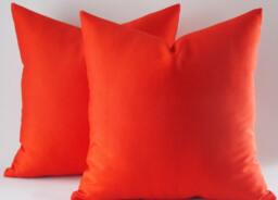 Red Cotton Pillow Covers Set Of 2 Decorative Throw Cushions
