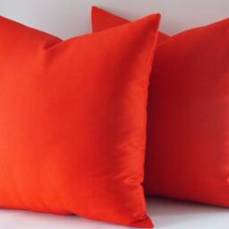 Red Cotton Pillow Covers Set Of 2 Decorative Throw Cushions - thumbnail 3