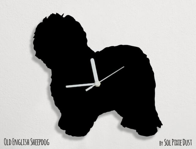 Old English Sheepdog - Wall Clock Silhouette - image 1