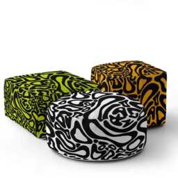 Lando Norris Print Kids Pouffe - Custom Background Colour Formula Racing Ottoman Playroom Footstool F1 Motorsport Fan Room Decor