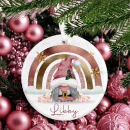 Personalised Kids Christmas Decoration - Granddaughter Gift Custom Bauble For Boys & Girls Stocking Filler Eve Box