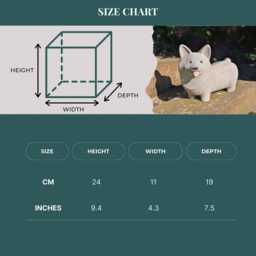 Handmade Stone Corgi Ornament - Weather-Resistant Garden Decor - thumbnail 3