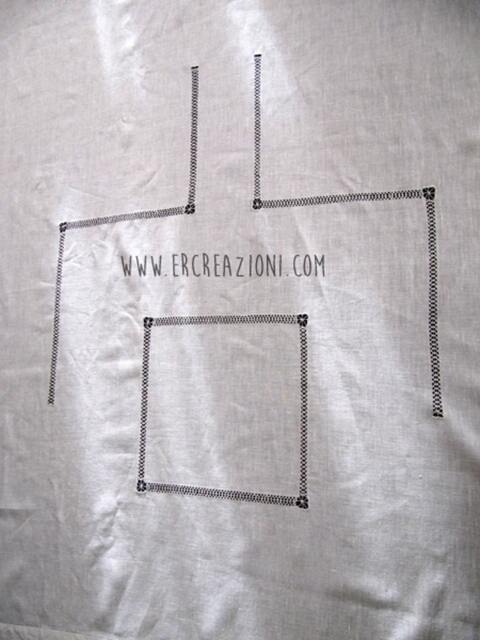 Tent in White Linen, Hand-Embroidered With Ajour - image 1