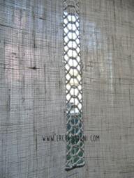 Tent in White Linen, Hand-Embroidered With Ajour - thumbnail 2