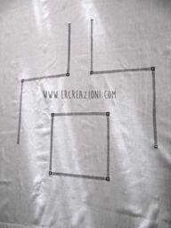 Tent in White Linen, Hand-Embroidered With Ajour - thumbnail 1