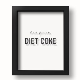 Transparent But First Diet Coke Office Decor Print Bar Sign Kitchen Wall Art Coca Cola Poster Foodie Gift Modern - thumbnail 3