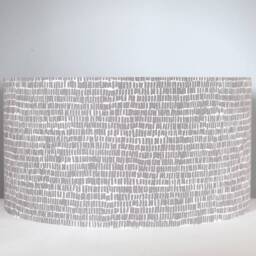Grey Geometric Dash Lampshade With Gold Silver Or White Lining For Ceiling Lamp Base, 20cm To 40cm Diameter Handmade By Vivid Shades - thumbnail 2