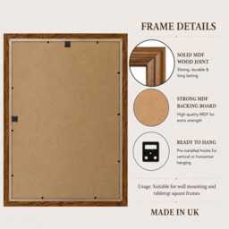 Handmade Photo Frame Poster Picture Frames With Multiple Mounts Wall Art Wedding Gifts Home Decor Gallery Image Display A1 A2 A3 A4 A5 - thumbnail 2