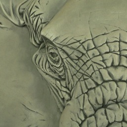 Bas Relief, 3D Wall Art, Elephant Head, Sculptural Painting, Relief Sculpture, Textured Art - thumbnail 3
