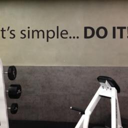 Fitness Center Gym Motivation Wall Decal, It's Simple... Do It Sign Office High School Sports - thumbnail 3