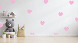 Heart Wall Decals Peel & Stick Stickers For Girls Bedroom - thumbnail 1