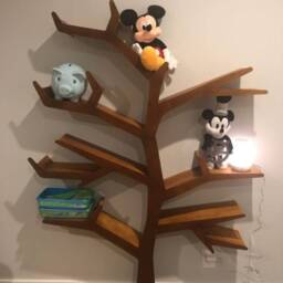Tree Bookshelf, Interior, Furniture, Toy Shelf, Eco Product, Shoe Rack, Eco-Friendly, Nursery - thumbnail 2