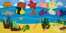Magnetic Fishing Game, Toddler Learning Felt Toys, Fine Motor Educational Activity, Sensory Toy, Busy Book - thumbnail 1