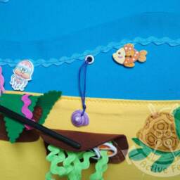 Magnetic Fishing Game, Toddler Learning Felt Toys, Fine Motor Educational Activity, Sensory Toy, Busy Book - thumbnail 3