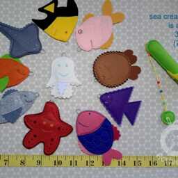 Magnetic Fishing Game, Toddler Learning Felt Toys, Fine Motor Educational Activity, Sensory Toy, Busy Book - thumbnail 2