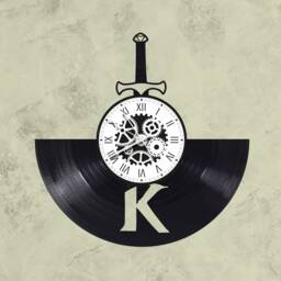 Kaamelott Theme 33 Rpm Vinyl Record Clock - thumbnail 1