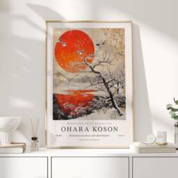 Ohara Koson, Koson Poster, Print, Japanese Wall Art, Japandi, Japandi Art - thumbnail 1