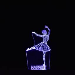 Personalised Ballerina Led Night Light Dancing Light Stand - thumbnail 2