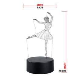 Personalised Ballerina Led Night Light Dancing Light Stand - thumbnail 1