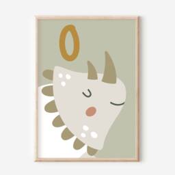 Neutral Dinosaur Roar Prints. Set Of 4 Prints Perfect For A Playroom, Nursery Or Bedroom - Prints Only - thumbnail 3