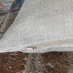 1212. Plain Natural 100% Linen Handmade Cushion Cover. Various Sizes - thumbnail 2
