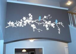 Tree Branch Wall Decal With Birds Nature Inspired Vinyl Home Decor - thumbnail 3