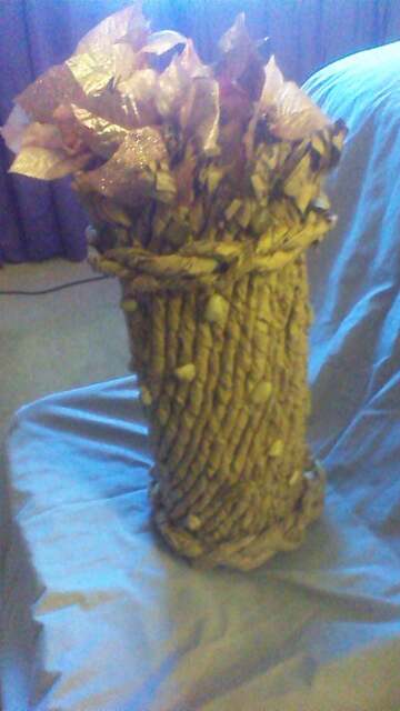 Sculptured Paper Vase - image 1