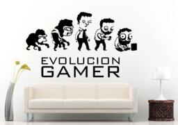 Evolution Gamer Video Games Wall Decal Vinyl Sticker Mural Room Decor L683