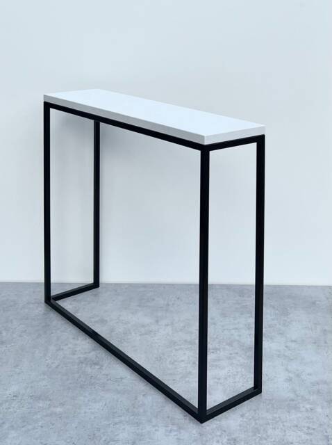 Mild Steel Console Table Radiator Cover Quartz Worktop - image 1