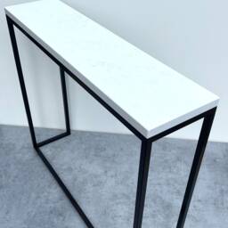 Mild Steel Console Table Radiator Cover Quartz Worktop - thumbnail 2
