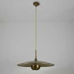 1950's Mid Century Modern Raw Brass Light Fixture in Solid Chandelier Handmade & Antique Kingdomslightltd - thumbnail 3