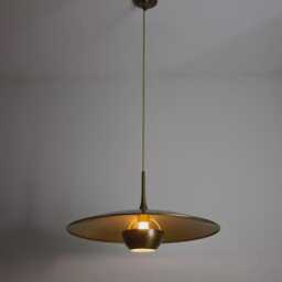 1950's Mid Century Modern Raw Brass Light Fixture in Solid Chandelier Handmade & Antique Kingdomslightltd - thumbnail 1