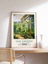 Kew Gardens Print, London Botanical William Morris Poster, Vintage Wall Art, Floral A1/A2/A3/A4 - thumbnail 1