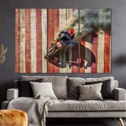 Dirt Bike Wall Art, Canvas Print, Large Motocross Gift, Biker Photo - thumbnail 4